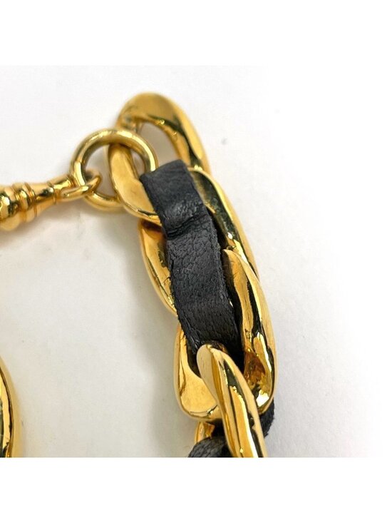 Chanel CC Logo Chain Belt 31 Rue Cambon Leather Gold main image 4